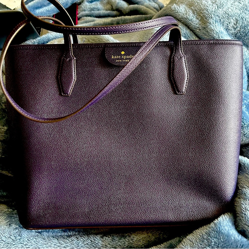Kate Spade large tote - great purple color
